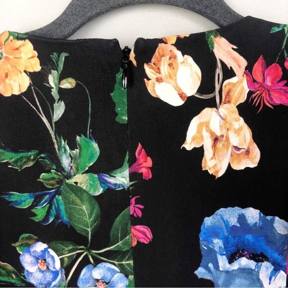 PARKER | Tommi Floral Flutter Sleeve Black Jumpsuit Cropped Women’s Size 6 - Picture 11 of 14